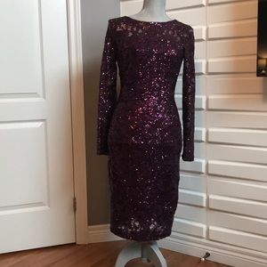 Ralph Lauren Purple Sequin Dress